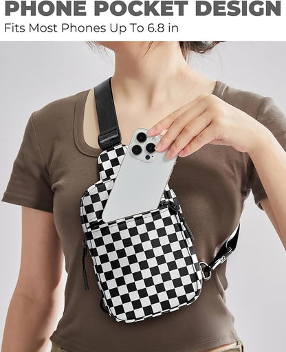 CHOLISS Small Sling Bag for Women and Men, Crossbody Bags Trendy Fanny Packs Chest Bag with Extended Strap