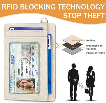 Yonlevres Credit Card Holder Slim Wallet, Floral Cat RFID Wallet Women Front Pocket Small Card Holder, Travel Cute Funny Thin RFID Blocking Case Organizer ID Window PU Leather Gifts