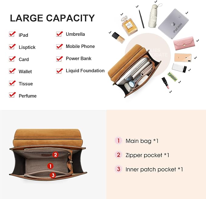 Cnoles Leather Backpack Purse For Women Fashion Ladies Vintage Bags Casual College Travel Backpacks bag Orange