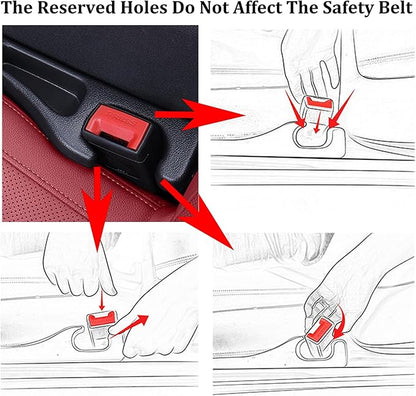 Car Seat Gap Filler 2 Pack, No Drop Seat Guard for Cars SUVs & Trucks, Car Accessories Interior for Between Seat and Console, Prevent Stop Cellphone Wallet Keys Coins and Card from Dropping