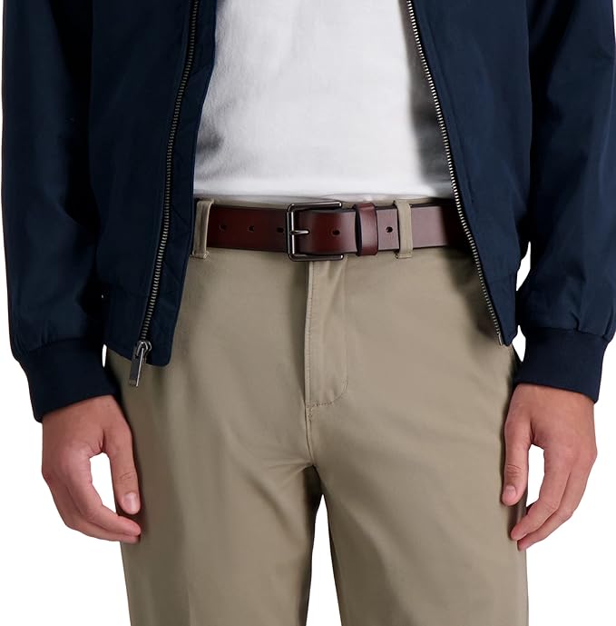 Dockers Men's Leather Casual Belt, Everyday Style (Regular and Big & Tall Sizing)