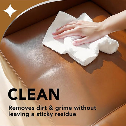 Weiman Leather Cleaner & Conditioner - Cleans, Restores & Protects Leather, UV Protection Prevent Cracking & Fading, For Car Seats, Sofas, Shoes, Bags & All Finished Leather Surfaces, 6 Pack, 22 FL Oz