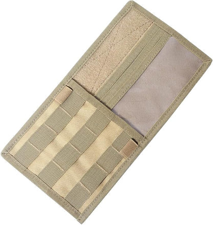 ZIMISI Molle Car Visor Organizer, Tactical Sun Visor Panel Organizer with Elastic Strap, Nylon Sunshade Storage Pouch with Magic Strap for Pen Card Sunglass, Fits for Car, SUV, Truck (Khaki)