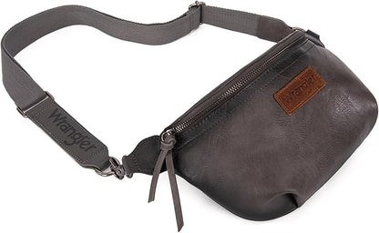 Wrangler Large Fanny Packs for Women Waist Bag Travel Belt Bags Crossbody Sling Purse