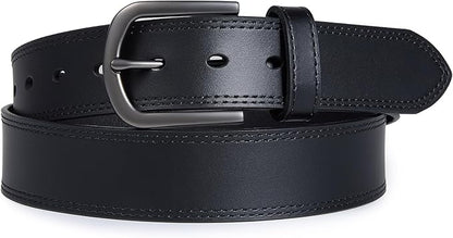 Men's Full Grain Leather Belt for Everyday Casual Jeans, 1.5" Handmade Men Leather Belts with Gift Box