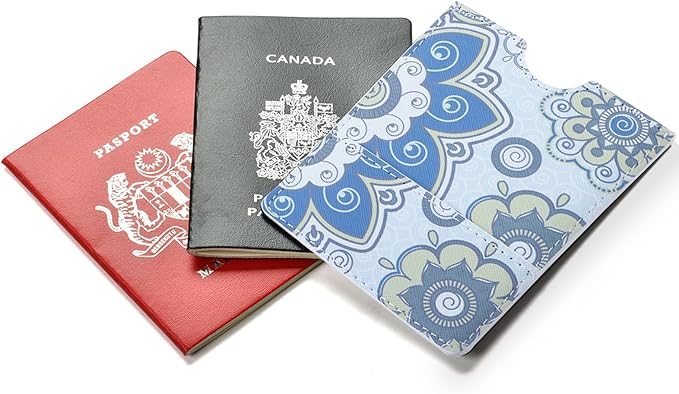 XEYOU Passport Holder Cover - Ultra Slim Premium Vegan Leather Travel Wallet Case Cover