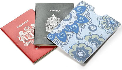 XEYOU Passport Holder Cover - Ultra Slim Premium Vegan Leather Travel Wallet Case Cover