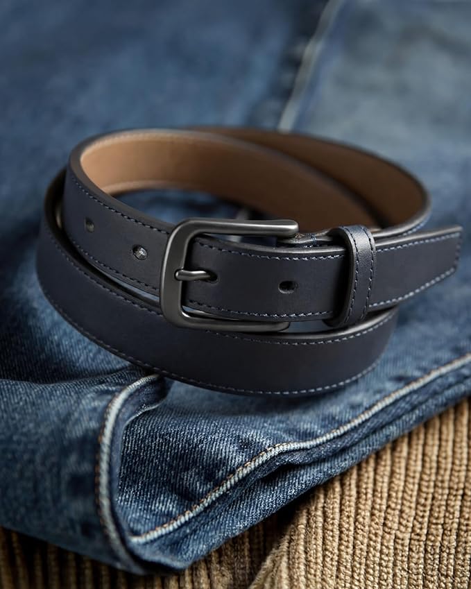 CHAOREN Mens Belts Leather - 35mm Genuine Leather Belt for Jeans - Men Gift for Casual Dress