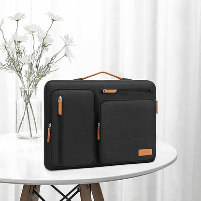 MOSISO 360 Protective Laptop Case 17.3 inch, 17-17.3 inch Laptop Sleeve Compatible with Dell, HP, Lenovo, Asus, Acer, Alienware, Side Open Carrying Case with 4 Zipper Pockets&Handle, Black