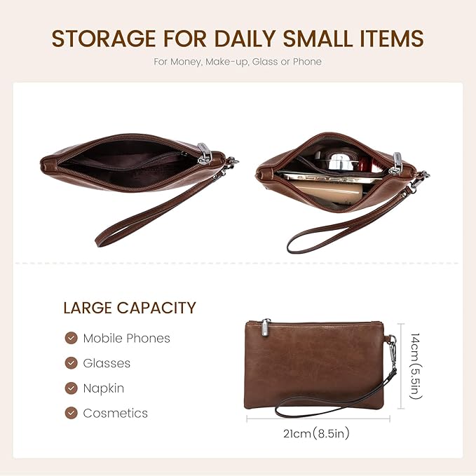 LOVEVOOK Laptop Tote Bag for Women, 15.6 Inch Large Capacity Vintage Leather Work Computer Bag, Business Casual Shoulder Handbag, Chestnut Brown