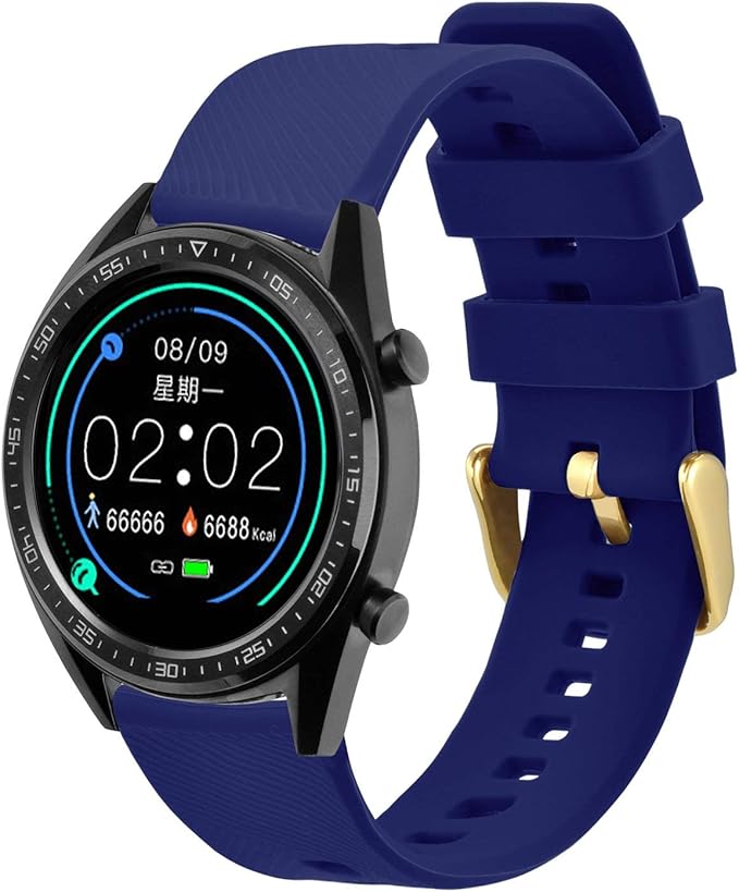 BISONSTRAP Watch Strap 18mm 19mm 20mm 21mm 22mm, Quick Release Silicone Watch Bands for Men Women
