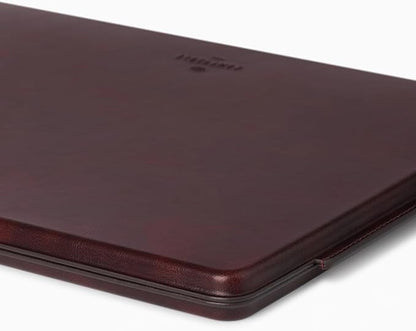 Comfyable 13 Inch Faux Leather Laptop Sleeve Case, Slim Protective Laptop Cover Compatible with MacBook Air M5 2026 & MacBook Pro M2 M1 2022, Berry Brown