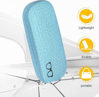 RayLove 3-Pack Hard Shell Eyeglasses Case Large Reading Glasses Hard Case