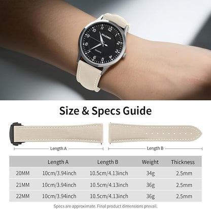 ULLCHRO Watch Strap Watch Band 20mm 22mm Man Waterproof Quick Release Bands Sport Replacement Strap Soft FKM Rubber Watchband
