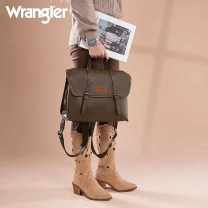 Wrangler Laptop Bag for Women Messenger Bag Briefcase Computer Backpack Convertible Satchel Bag