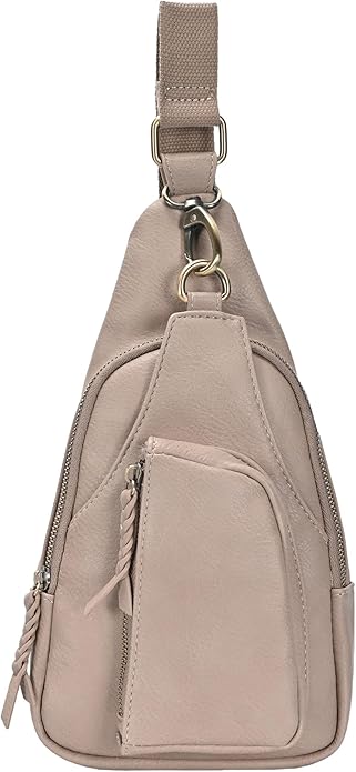 MMS Brands Antik Kraft Tasha Crossbody Sling | Vegan Leather Crossbody Bag for Women with 16-20" Strap | Sling Bags for Women