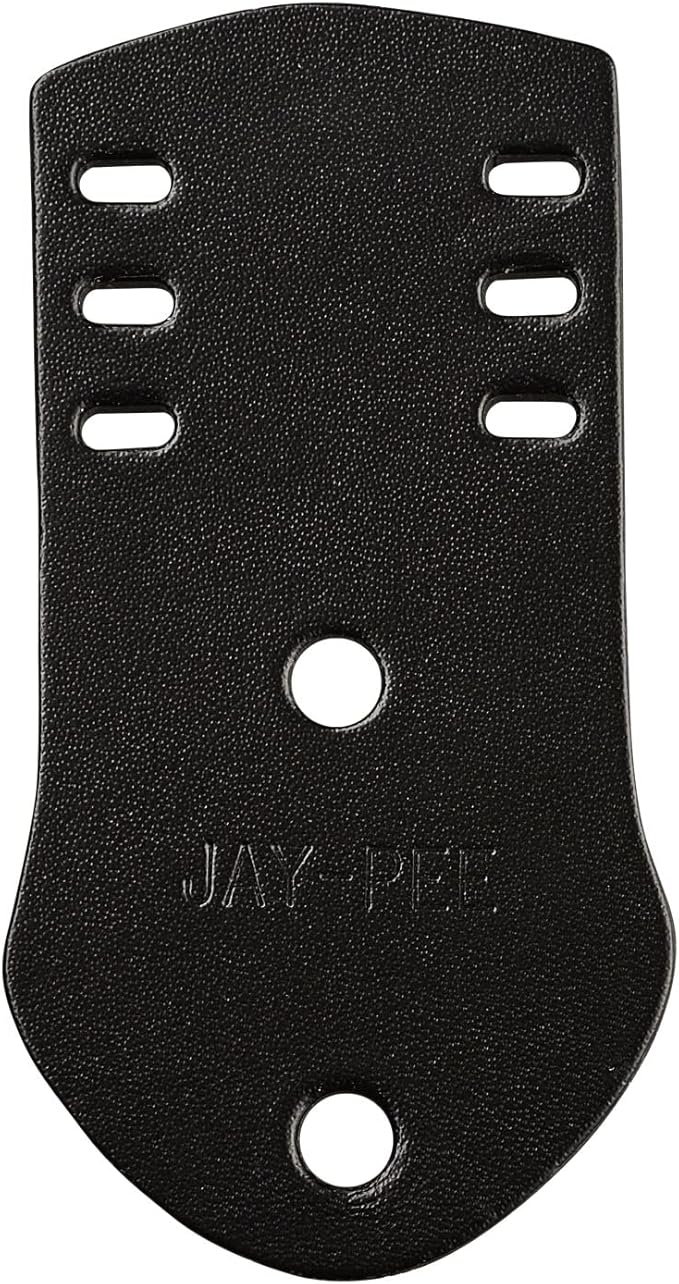 Jay-Pee Police Citation Bar and Badge Holder Three Bars Genuine Leather Black