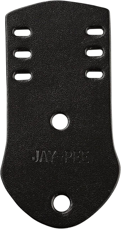 Jay-Pee Police Citation Bar and Badge Holder Three Bars Genuine Leather Black