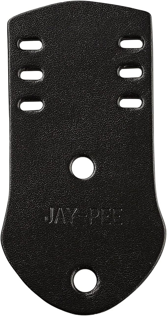 Jay-Pee Police Citation Bar and Badge Holder Three Bars Genuine Leather Black