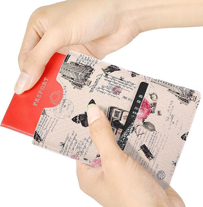 XEYOU Passport Holder Cover - Ultra Slim Premium Synthetic Leather Travel Wallet Case Cover