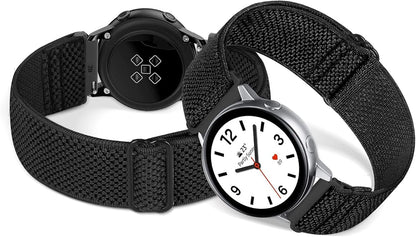 Compatible with 16mm 18mm 19mm 20mm 22mm 24mm Watch Bands Quick Release Replacement Wristband,Adjustable Stretchy Nylon Solo Loop Straps Fabric Braided Sport Elastic Bands for Men Women