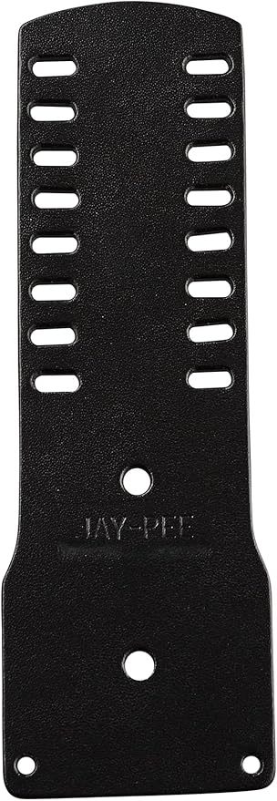 Jay-Pee Police Badge Holder - Black Leather, Eight Bars