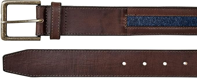 Lucky Brand Men's Jeans Leather Belt| Classic| Casual| Dress| Everyday| American Heritage| Genuine Leather| Metal Buckle
