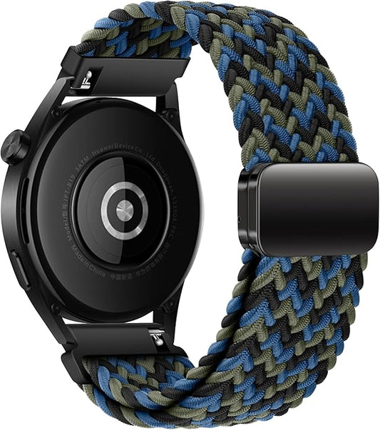Mazoft Braided Sport Band Compatible with Samsung Galaxy Watch Band 7/FE/6/5/4/3 & Watch 5 Pro & 6/4 Classic &Gear S3/S2, 20mm & 22mm watch band for Samsung Watch 47mm 46mm 45mm 44mm 40mm 43/42/41mm