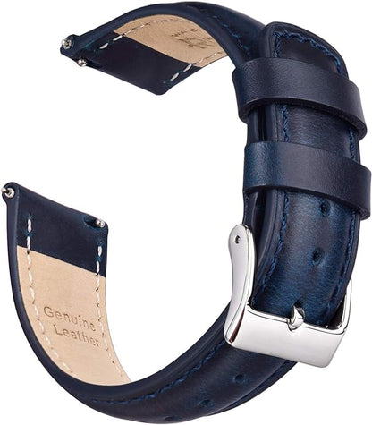 Ritche Christmas Gift Quick Release Leather Watch Bands Genuine Watch Straps for Men Women Top Grain Leather Watch Strap, White Elephant Gifts, Stocking Stuffers for Men, Father's Day gifts