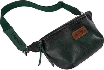 Wrangler Large Fanny Packs for Women Waist Bag Travel Belt Bags Crossbody Sling Purse