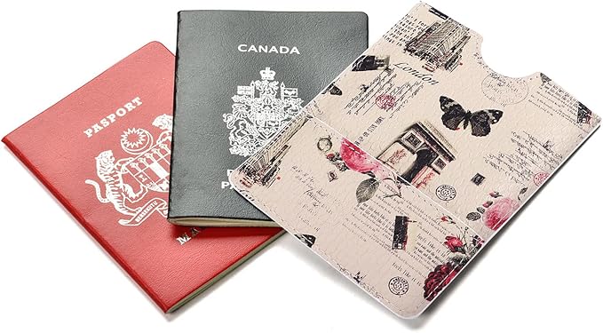 XEYOU Passport Holder Cover - Ultra Slim Premium Synthetic Leather Travel Wallet Case Cover