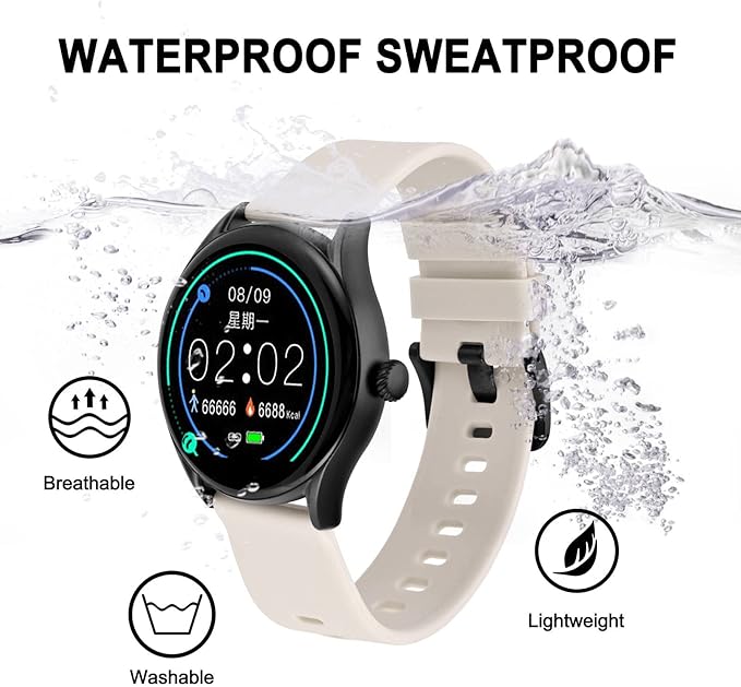 BISONSTRAP Silicone Watch Bands, Slim Watch Straps with Quick Release, 17mm, Ivory (Beige) with Black Buckle