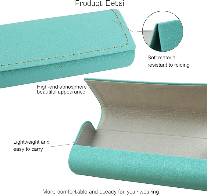 VisionGlobal Hard Shell Eyeglass Case for Eyeglasses and Sunglasses for Men/Women and Kids