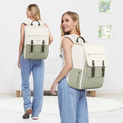 LOVEVOOK Travel Laptop Backpack Purse for Women Fashion Vintage Computer Backpack 15.6 Inch Large Teacher Nurse Backpack Casual Daypack for Business Work College