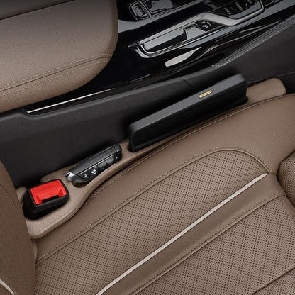 YLXGT Car Seat Gap Filler Organizer Universal for Car SUV Truck Accessories Seat Gap Plug Blocker with Storage Slot Brown 2 Pack