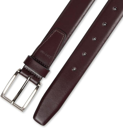 Calvin Klein Men's Leather Dress Belt - Sleek Modern Style for Business & Everyday Wear