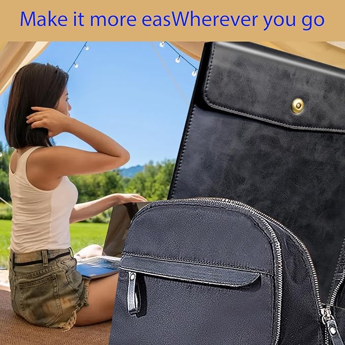 Leather Laptop Sleeve 13 Inch Compatible with MacBook Neo 13" 2026 & MacBook Air/Pro 13" (M5/M4/M3/M2/M1, 2025-2018), Magnetic Buckle Closure Protective Case Cover,Black