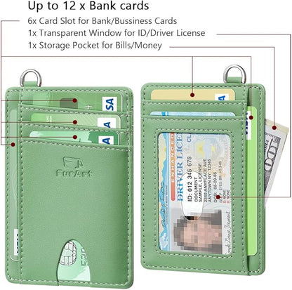 FurArt Slim Minimalist Wallet, Front Pocket Wallets, RFID Blocking, Credit Card Holder for Men