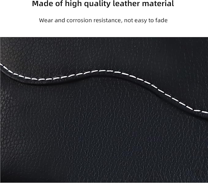 SUJADE YAKEFLY Car Seat Side Pocket Organizer, PU Leather Cell Phone & Sunglasses Holder, Gap Filler, Mini Storage Bag