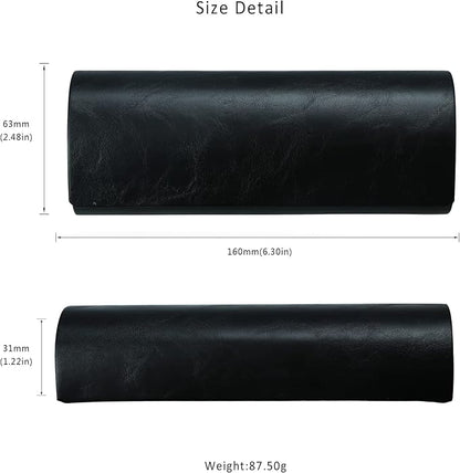 LifeArt Eyeglass Case Hard Shell, Portable Sunglass Case for Women and Men, fashionable PU Leather Eyeglass Case, Lightweight