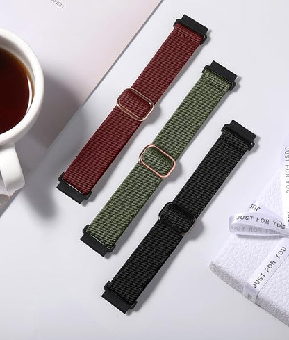 Lerobo Elastic Bands Compatible with Samsung Galaxy Watch 8 7 6 5 4 40mm 44mm/Galaxy Watch 8 Classic 6 4 Classic 43mm 47mm 42mm 46mm/5 Pro Band 45mm/Active 2,3 Pack 20mm Adjustable Nylon Sport Band