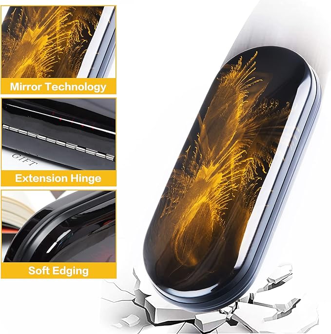 Vemiss Hard Shell Eyeglass Cases, Lightweight Portable Glasses Case for Women Men