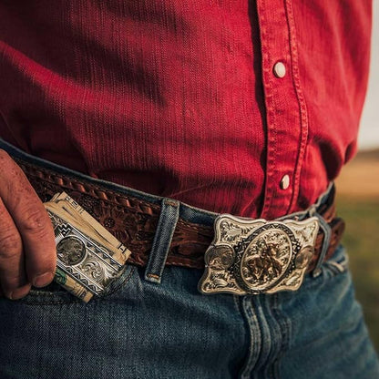 Montana Silversmiths Made in the USA Western Lifestyle Money Clip (Buffalo Nickel Southwestern)