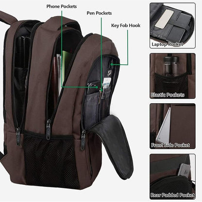MATEIN 15.6 in Laptop Backpack, School Backpack with USB for Men Women and College Student, Sturdy Laptop Bag for Laptop Accessories Water Resistant Travel Backpack Functional Birthday Gifts