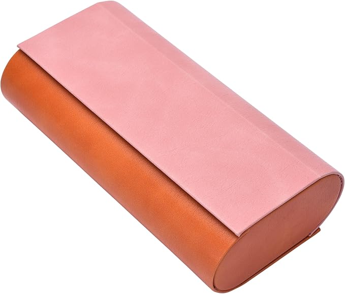 Philley Dual Glasses Case 2-in-1 PU Leather Hard Shell Double Eyeglasses case for Women & Men