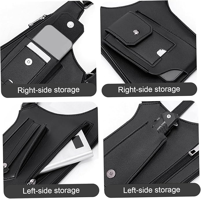 Premium Leather Shoulder Bag, Double Shoulder Armpit Bag, Anti-Theft Hidden Adjustable Strap Holste, Underarm Strap Wallet