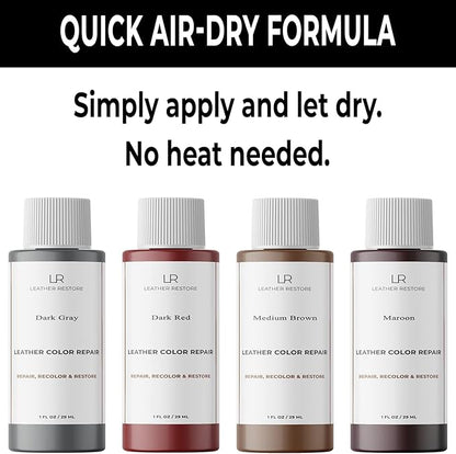 Leather Color Repair, Yellow 1 OZ - Repair, Recolor and Restore Couch, Furniture, Auto Interior, Car Seats, Vinyl and Shoes