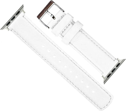 BARTON WATCH BANDS - Top Grain Leather Watch Bands Compatible with Apple Watch Models - 1, 2, 3, 4, 5, 6, 7, 8, 9, 10, SE, Ultra & Ultra 2