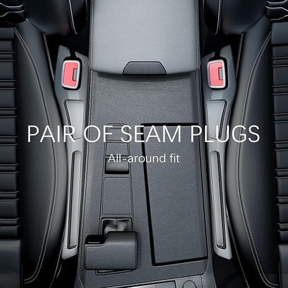 2PCS Car Seat Gap Filler Organizer,2 in 1 Car Gap Filler with Fill and Storage Function for Storing Phones Keys Cards,Universal Multifunctional No Drop Seat Guard for Cars