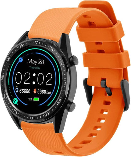 BISONSTRAP Watch Strap 18mm 19mm 20mm 21mm 22mm, Quick Release Silicone Watch Bands for Men Women